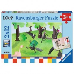 Ravensburger Puzzles 2x12 pièces - Le Loup qui voulait changer de couleur