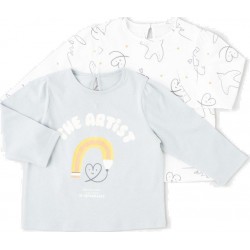 TEX BABY T-shirt bébé multicolore 18 mois lot de 2