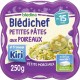 BLEDINA Plat cuisiné bébé dès 15mois petites pâtes aux poireaux et fromage kiri 250g