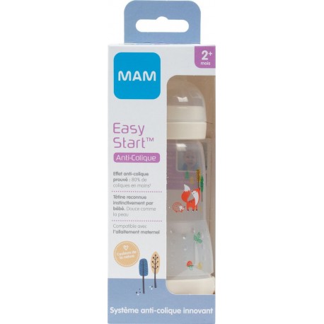 MAM Biberon Anti-Colique Easy Start 2+mois le biberon de 260ml