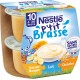 NESTLE Dessert bébé dès 10 mois p'tit brassé banane mangue lait et céréales sans sucres ajoutés les 2 pots de 115g