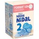 NIDAL Lait bébé en Poudre 2ème âge de 6 mois à 1 an les 2 sachets 1,2Kg