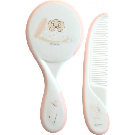 DISNEY Brosse et peigne bébé rose BABY