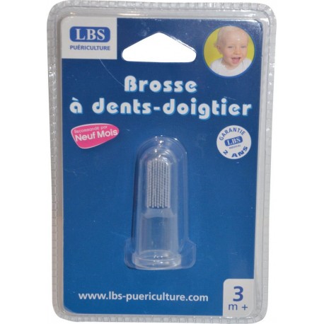 LBS PUERICULTURE Brosse à dents doigtier dès 3 mois la brosse à dents