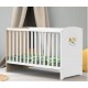 DISNEY Lit bébé en bois, Blanc