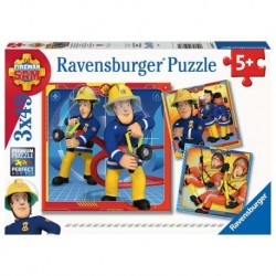 Ravensburger Puzzles 3x49 pièces - Notre héros Sam le pompier