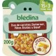 BLEDINA Plat cuisiné bébé dès 15 mois duo de carottes butternut pâtes étoiles et bœuf 200g