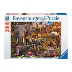 Ravensburger Puzzle 3000 pièces - Animaux du continent africain