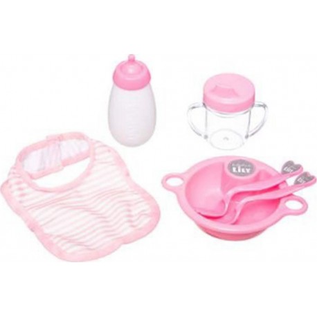 NC Set Repas 6 Pièces Pour Bébé accessoires Rose