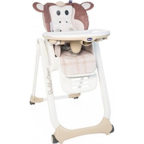 NC Chicco Chaise Haute Polly 2 Start Monkey