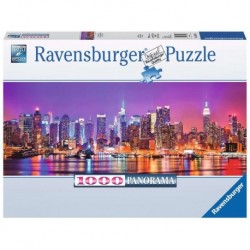 Ravensburger Puzzle 1000 pièces - Les lumières de Manhattan (Panorama)