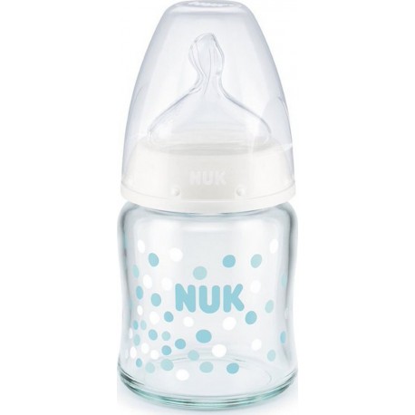 NUK Biberon en verre 1er âge col large 120ml le biberon de 120ml