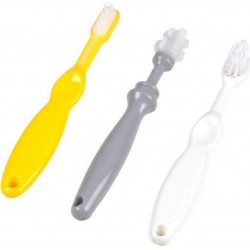 NC Lot De 3 Brosses À Dents Pour Bébé évolutives Multicolore