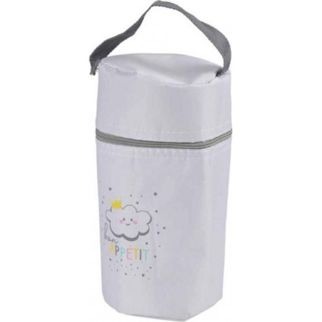 NC Porte Biberon Isotherme nuage 21cm Gris