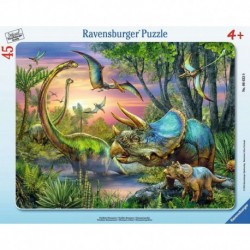 Ravensburger Puzzle cadre 30-48 pièces - Paisibles dinosaures