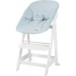 ROBA Chaise Haute Évolutive Born Up – Design roba Style – Blanc/Bleu Clair