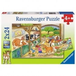Ravensburger Puzzles 2x24 pièces - Le bonheur à la ferme