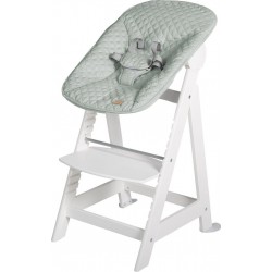 ROBA Chaise Haute Évolutive Born Up – Design roba Style – Blanc/Vert