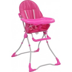 Chaise Haute Pour Bébé Rose Et Blanc Vidaxl