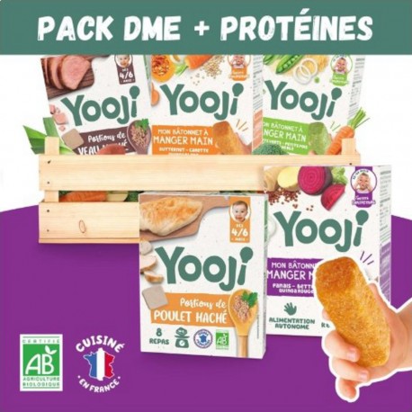 DME Pack Spécial Manger Main + Protéines 30 repas Bio 12m+ les 15 boîtes de 2650g