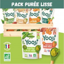 NC Yooji Mes Premières Purées Lisses De Légumes Bio 40 Repas Bébé Dès 4 Mois les 10 sachets de 4800g