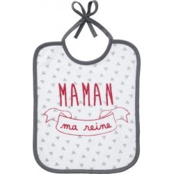 Babycalin Lot De 5 Bavoirs Naissance Message Famille 20 X 25 Cm