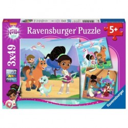 Ravensburger Puzzles 3x49 pièces - Nella, la princesse chevalier