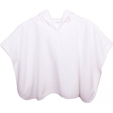 Blanc Avenue Bébé Poncho De Bain 0-2 Ans Rose