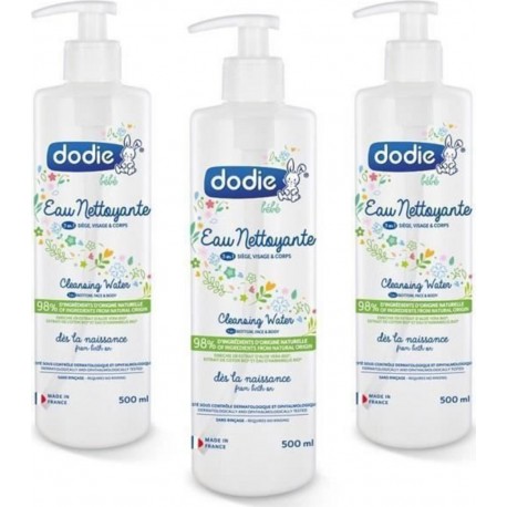 NC Dodie Lot De 3 Eaux Nettoyantes 500ml