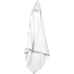 Cape De Bain Bébé absorbant 75x75cm Blanc