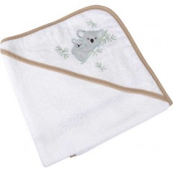 Cape De Bain Bébé koala 75x75cm Blanc