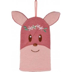 NC Gant De Toilette Bébé forêt Magique 21cm Rose