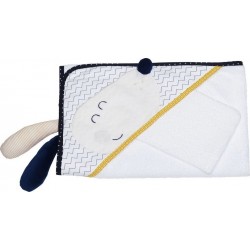 Cape De Bain Et Gant 75x75cm En Coton Blanc