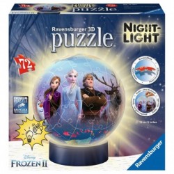 Ravensburger Puzzle 3D rond 72 p illuminé - Disney La Reine des Neiges 2