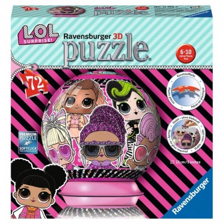 Ravensburger Puzzle 3D rond 72 pièces - LOL Surprise