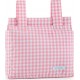 NC Sac Organisateur Pour Poussette De Bébé Mi Bollito Rose Vichy 10 X 35 X 35 Cm