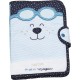 NC Protege Carnet De Sante En Coton Bleu