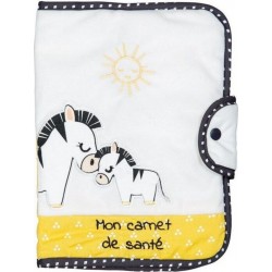 Protege Carnet De Sante En Coton Blanc