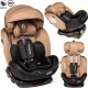 NC Bebelissimo Siège Auto Isofix Pivotant 360 ° Groupe 0+/1/2/3 (0-36Kg)- Hellios Plus Beige / Noir