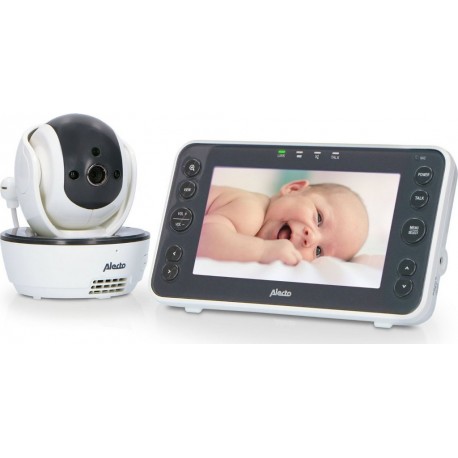 Alecto Dvm200xl Babyphone Avec Caméra Et Écran Couleur 5, Blanc/anthracite