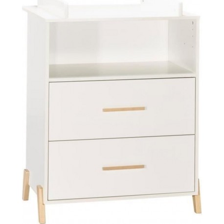 NC Babyprice Joy Naturel Commode 2 Portes Et 1 Niche