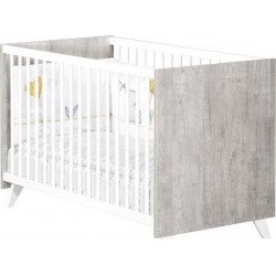 NC Babyprice Scandi Gris Lit Bébé 120 X 60