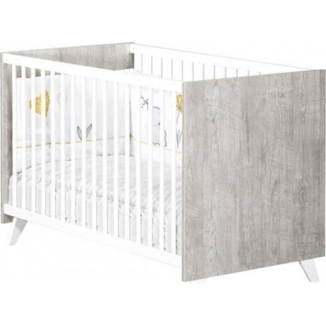 NC Babyprice Scandi Gris Lit Bébé 120 X 60