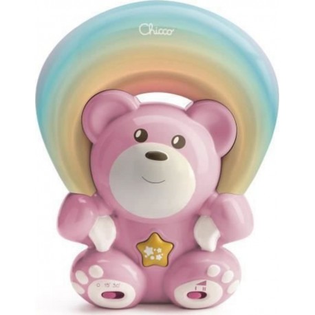 NC Ourson Arc En Ciel Projecteur Rose