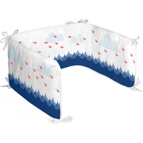 NC Protection Du Berceau Happyfriday Moshi Moshi Whale Multicouleur 210 X 40 Cm