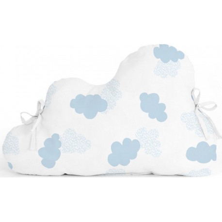 NC Protection Du Berceau Happyfriday Basic Kids Clouds Bleu 60 X 40 Cm