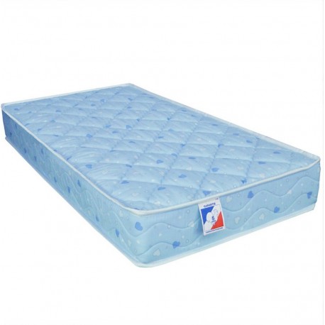 NC Matelas Bébé 100% Coton En Mousse Bleu 60x120