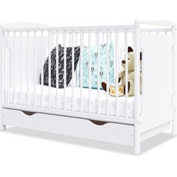 Lit Bébé Évolutif Avec Tiroir Margot 60x120 Cm (matelas Non Inclus)