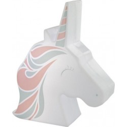 Veilleuse Projection Murale licorne 16cm Blanc