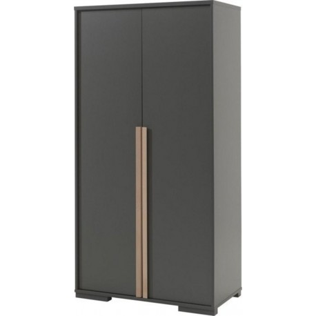 NC Armoire 2 Portes london 195cm Gris Anthracite